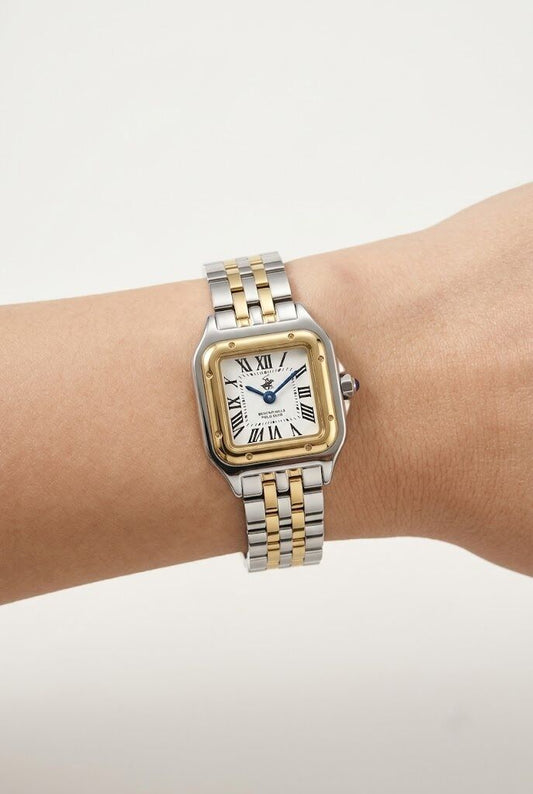 Beverly Hills Polo Club 22mm White Dial Two-Tone Women's Watch BP3600C.231
