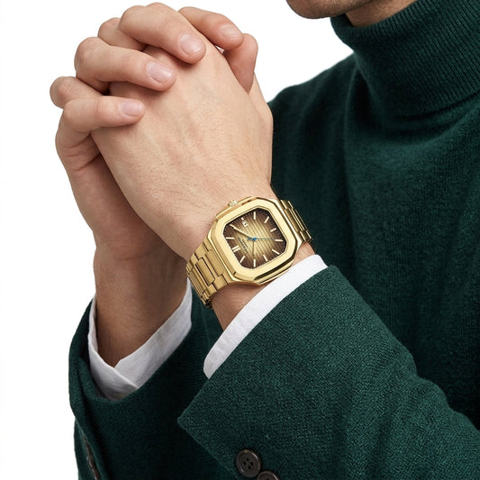 Lee Cooper Maxime 38mm Brown Dial Gold-Tone Men's Watch LC08269.140