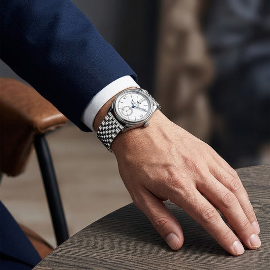 Beverly Hills Polo Club 39mm White Dial Silver-Tone Men's Watch BP3890X.330