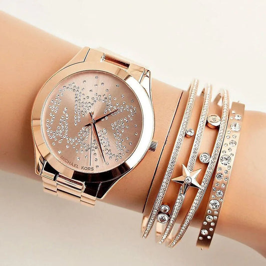 Michael Kors Slim Runway 39mm Rose Gold Dial Rose Gold-Tone Women's Watch MK3591