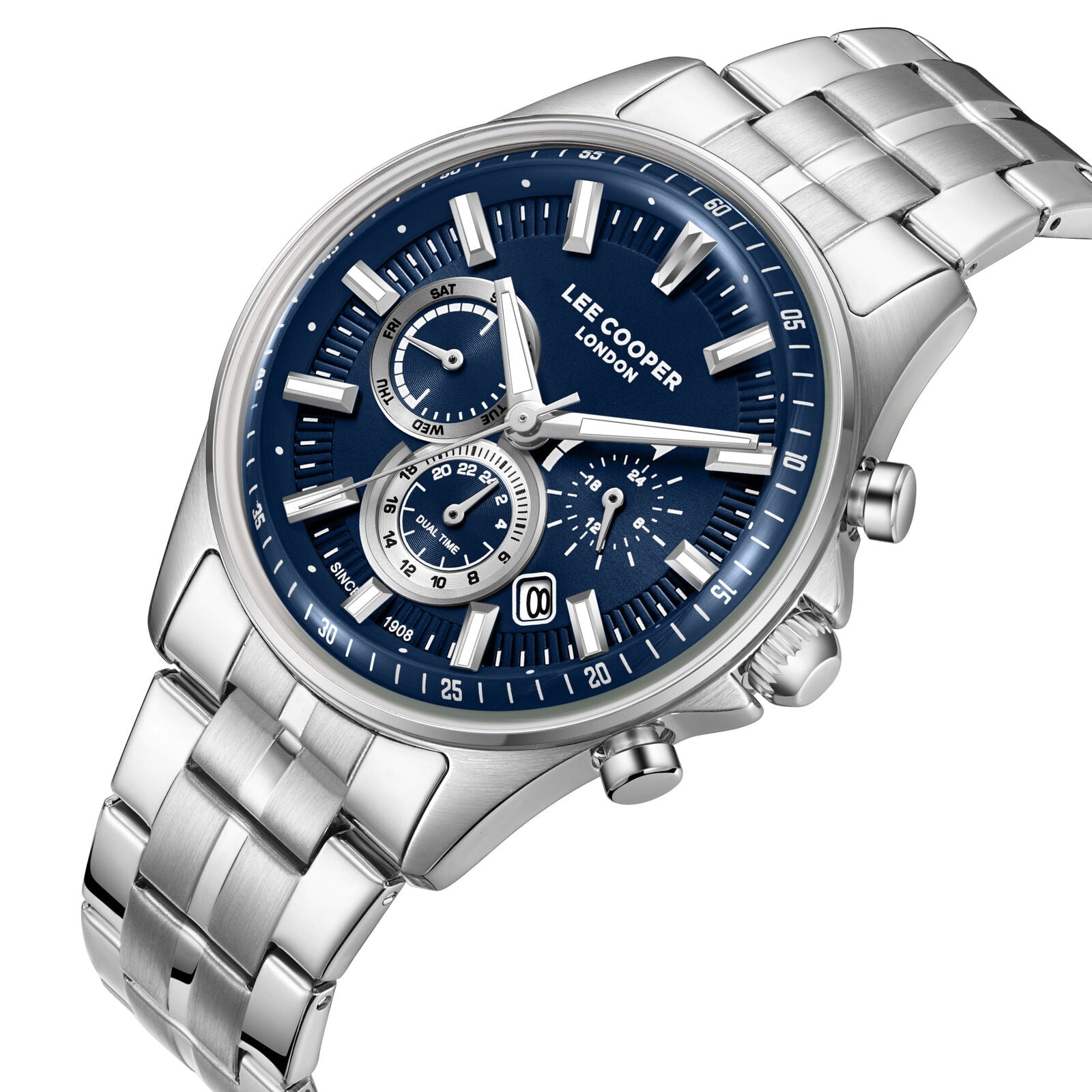Lee Cooper Multifunction Blue Dial Silver Men's Watch - LC08213.390 Secondary image