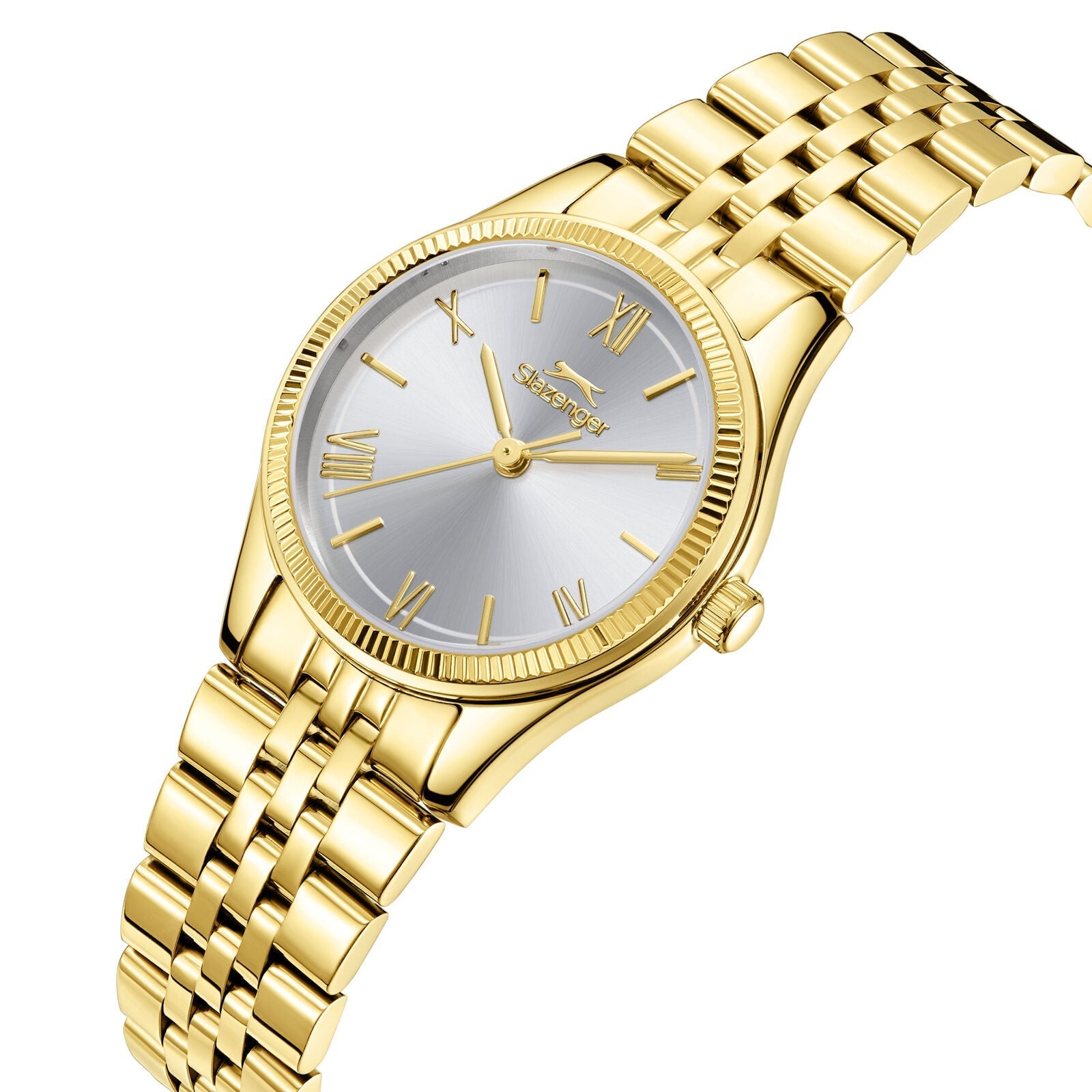 Slazenger Classic Fashion Silver Dial Gold Watch - SL.09.2596.3.130 Secondary image
