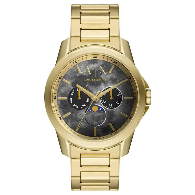 Armani Exchange Moonphase Gold Men's Watch - AX1737 Hoofdafbeelding