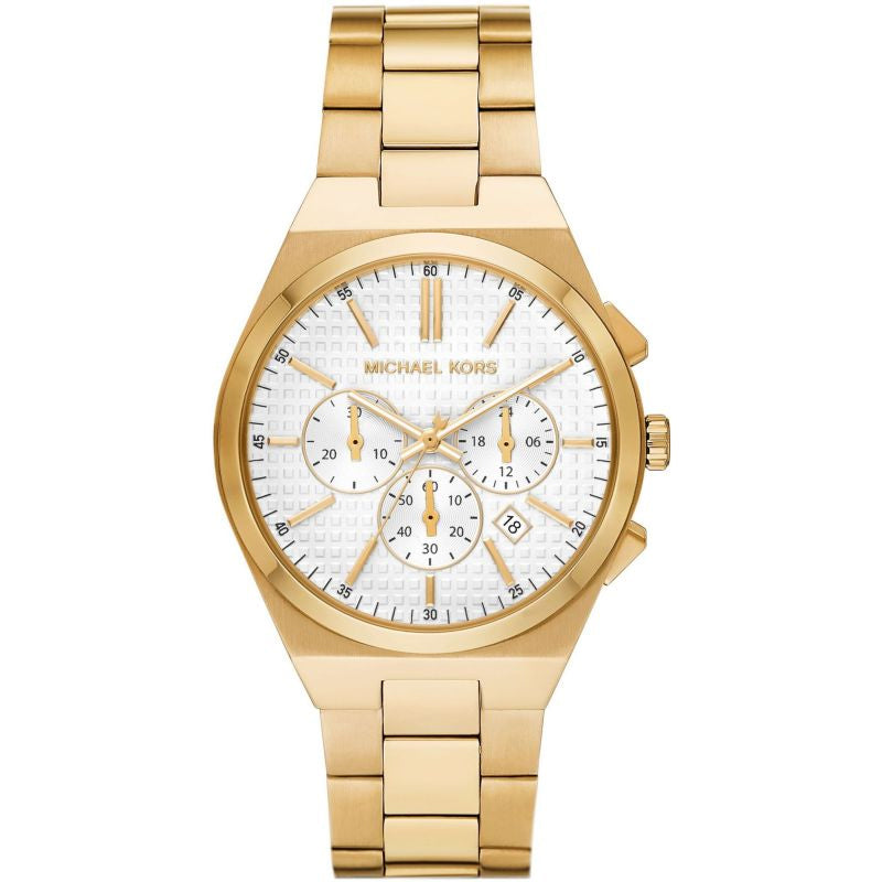 Michael Kors Oversized Lennox Chronograph Gold-Tone Men's Watch - MK9120 Main image