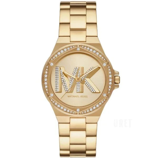 Michael Kors Lennox 37mm Gold Dial Gold-Tone Women's Watch MK1062