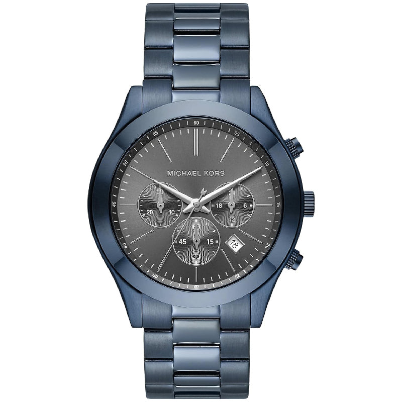 Michael Kors Slim Runway Chronograph Grey Dial Blue Men's Watch - MK8918 Main image