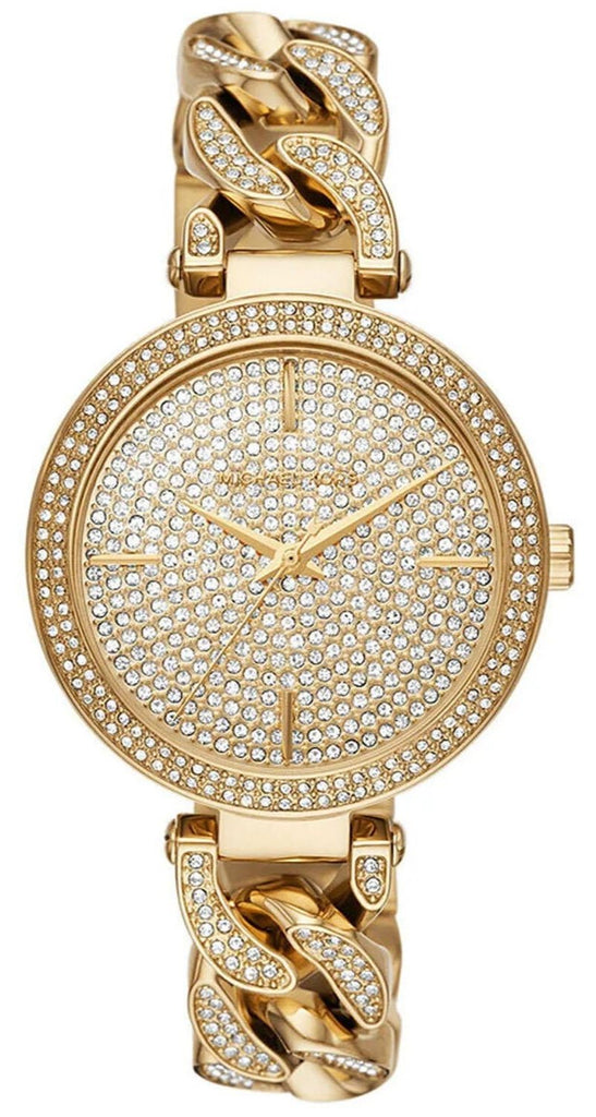 Michael Kors Catelyn Quartz Crystal Glitz Dial Gold-Tone Women's Watch - MK4674 Hoofdafbeelding