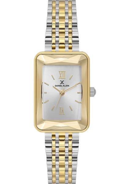 Daniel Klein Premium Rectangular Two Tone Watch - DK.1.13875-5 Main image