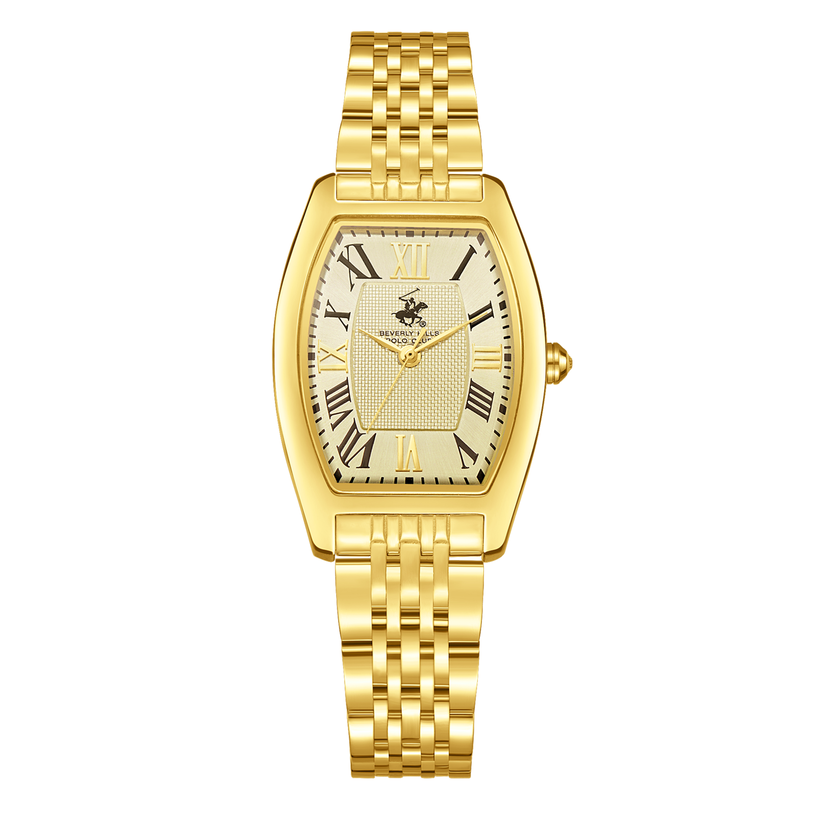 Beverly Hills Polo Club All Gold Tonneau Watch BP3716X.170 Main image
