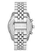 Michael Kors Lexington Chronograph Blue Dial Silver-Tone Men's Watch - MK8689