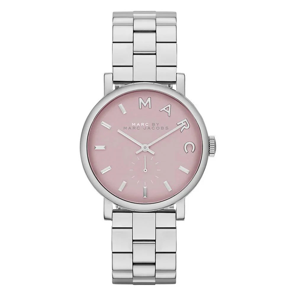 Marc By Marc Jacobs Baker Pink Dial Silver Tone Watch MBM3283 Main image
