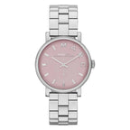 Marc By Marc Jacobs Baker Pink Dial Silver Tone Watch MBM3283