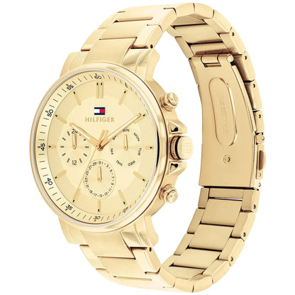 Tommy Hilfiger Tyson 43mm Gold Dial Gold-Tone Men's Watch 1710611