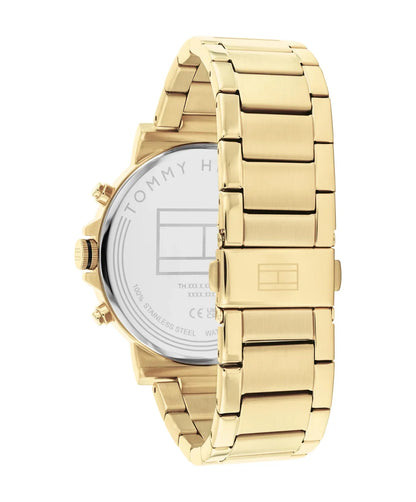 Tommy Hilfiger Tyson 43mm Gold Dial Gold-Tone Men's Watch 1710611