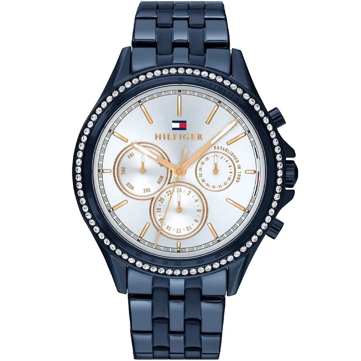 Tommy Hilfiger Ari Silver Dial Blue Women's Watch - 1782003 Hoofdafbeelding