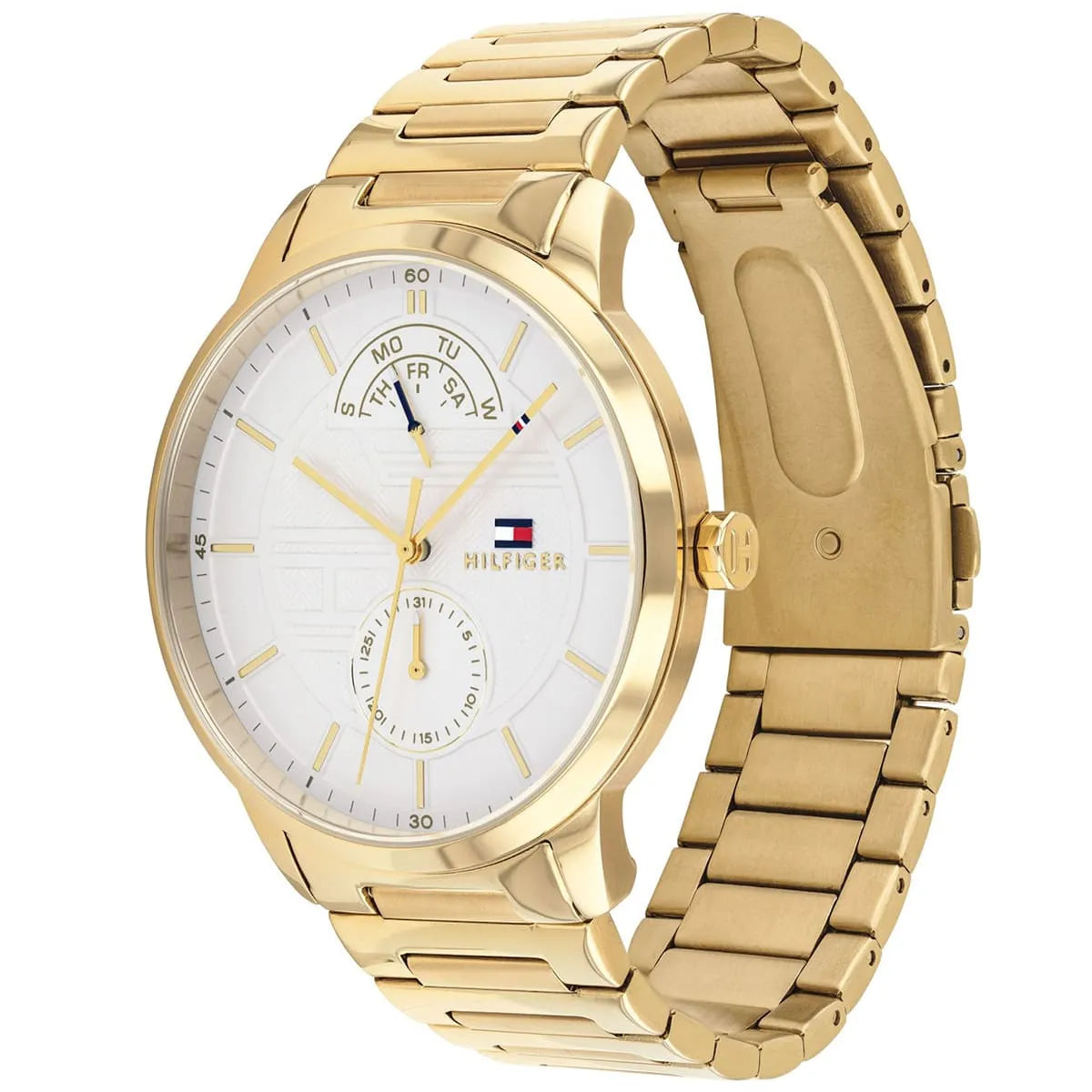Tommy Hilfiger Hunter Multi function White Dial Gold Men's Watch - 1791609 Secundaire afbeelding