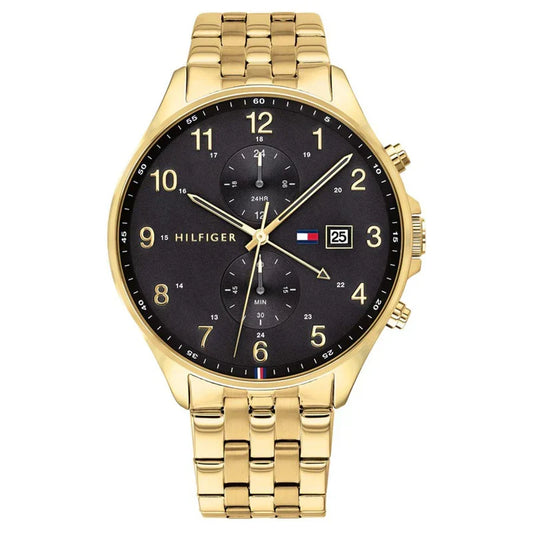 Tommy Hilfiger Austin 44mm Gold-Tone Men's Watch 1791708