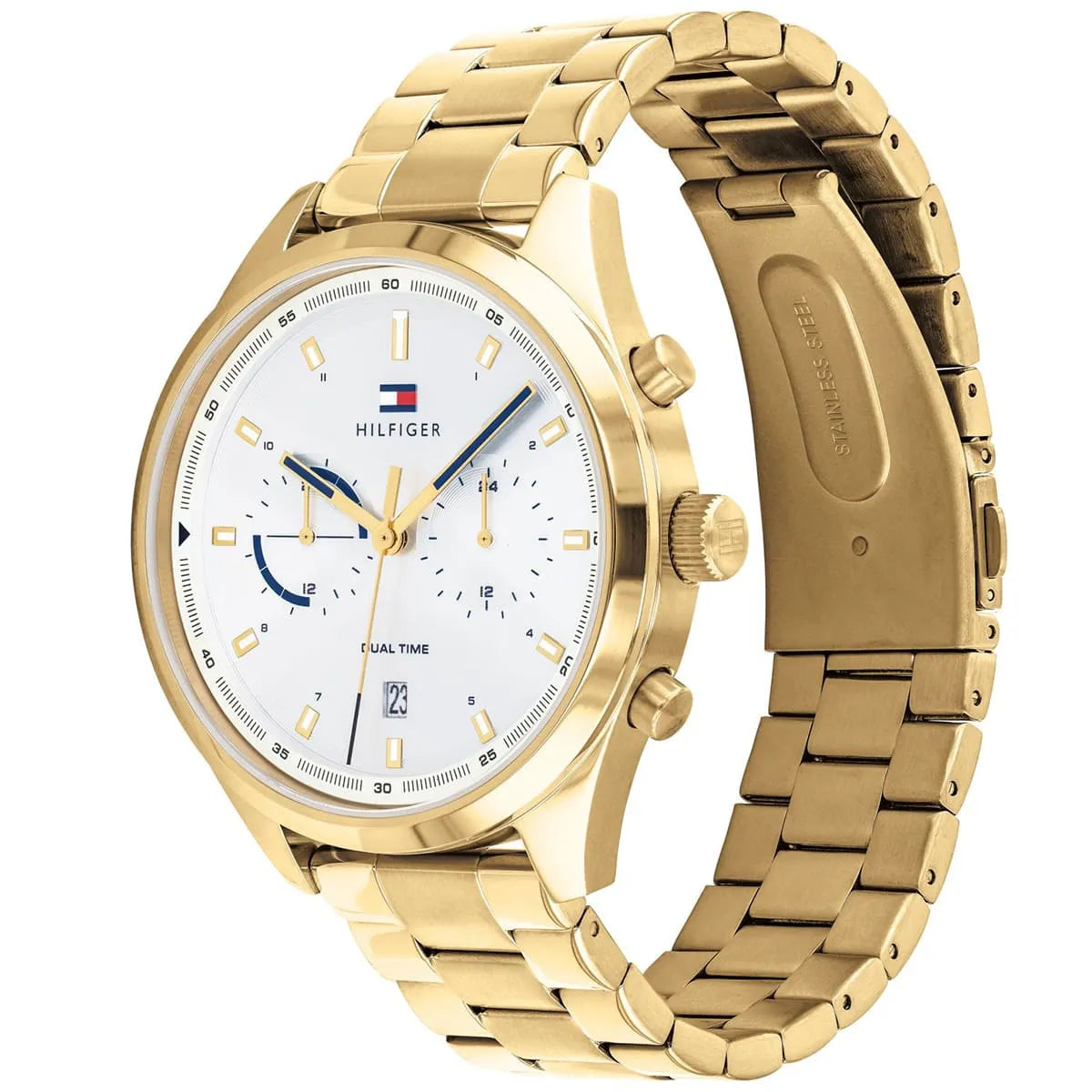 Tommy Hilfiger Bennett Silver Dial Gold Men's Watch - 1791726 Secundaire afbeelding