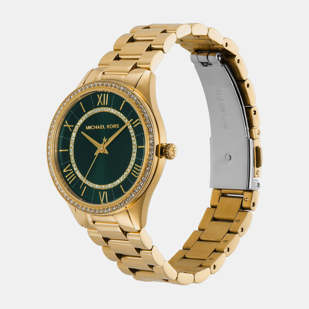Michael Kors Lauryn Green Dial gold Women's Watch - MK4737 Secundaire afbeelding
