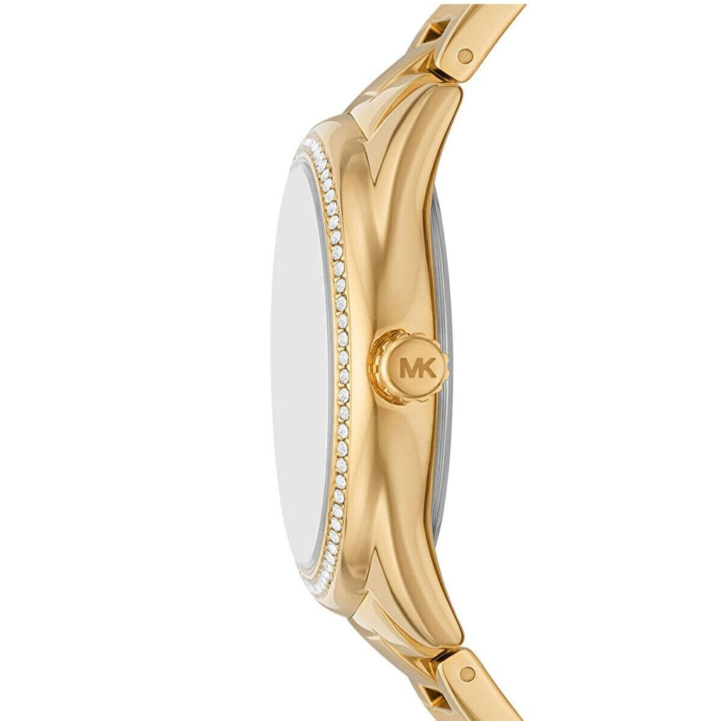Michael Kors Janelle Pavé Logo Dial Gold Women's Watch - MK7381 Secundaire afbeelding