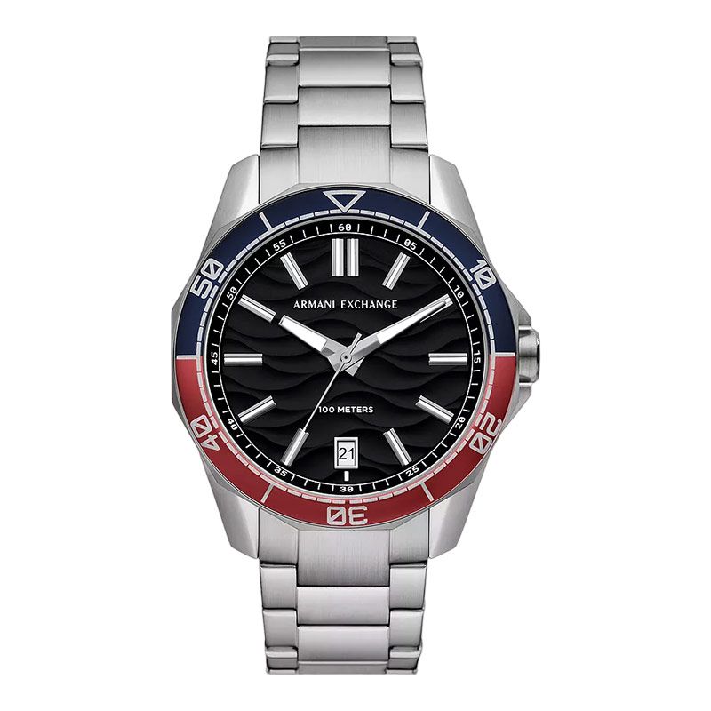 Armani Exchange Spencer Black Dial Silver Watch - AX1955 Main image
