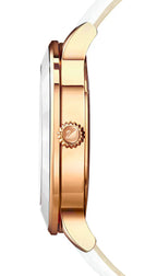 Swarovski Octea Lux White Dial White Leather Strap Women's Watch 5414416