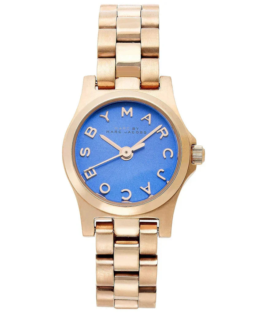 Marc By Marc Jacobs Henry Dinky Blue Dial Rose Gold Watch MBM3204 Secundaire afbeelding