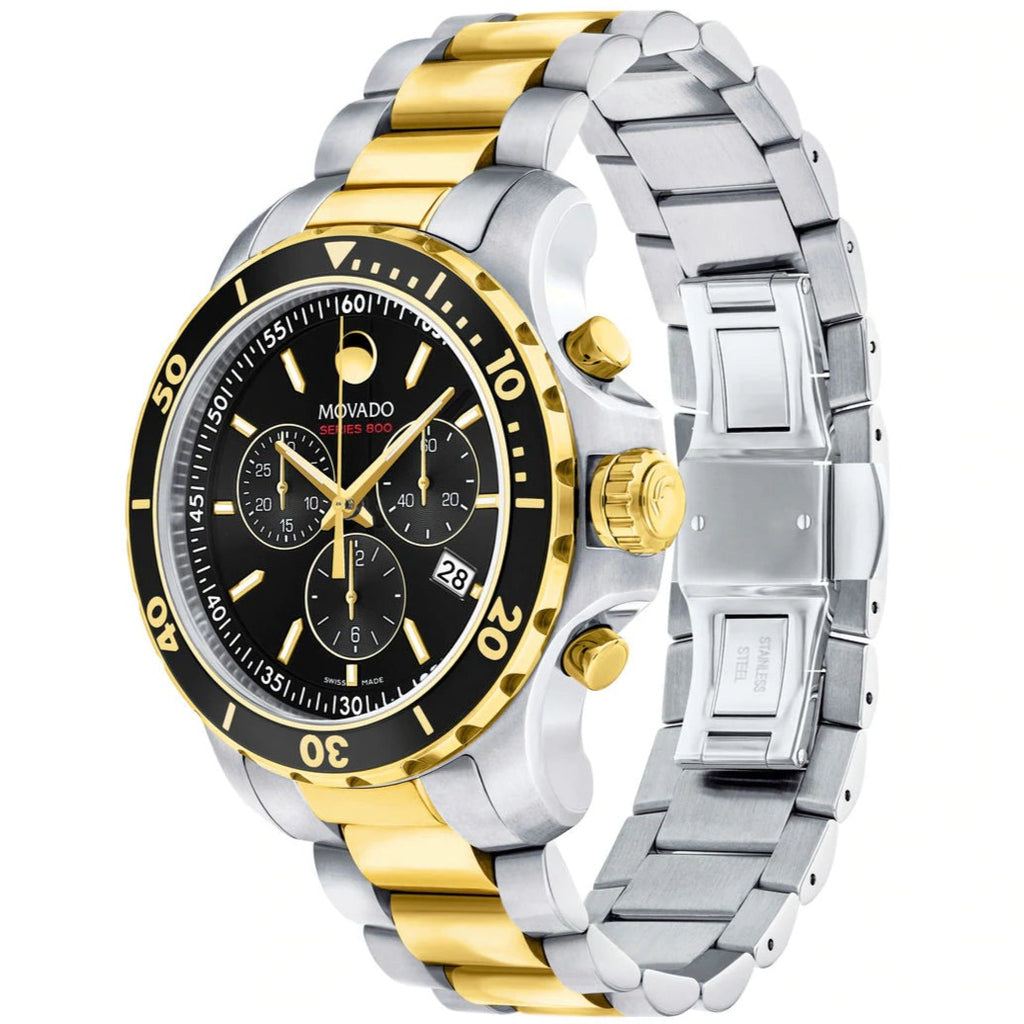 Movado Series 800 Chronograph Black Watch 2600146