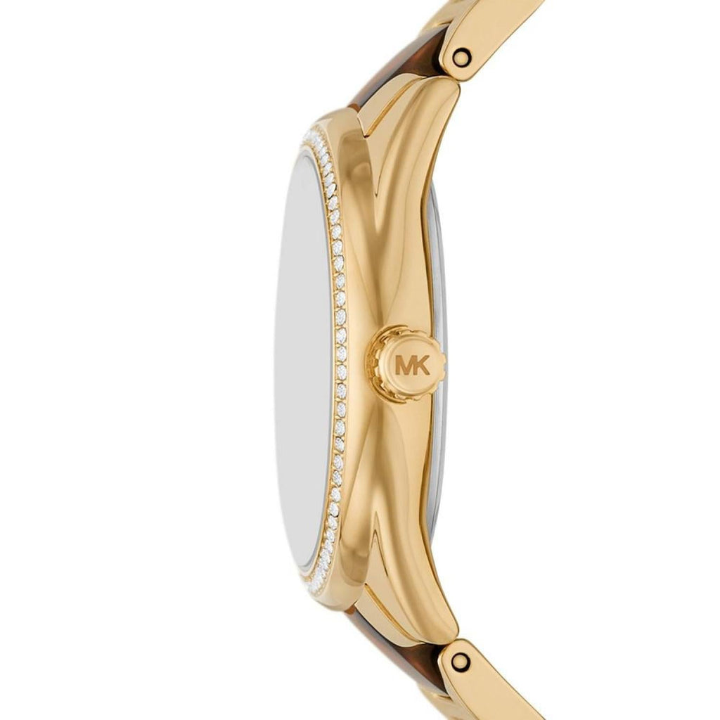 Michael Kors Janelle Two-Tone Tortoise Acetate Women's Watch - MK4730 Secundaire afbeelding