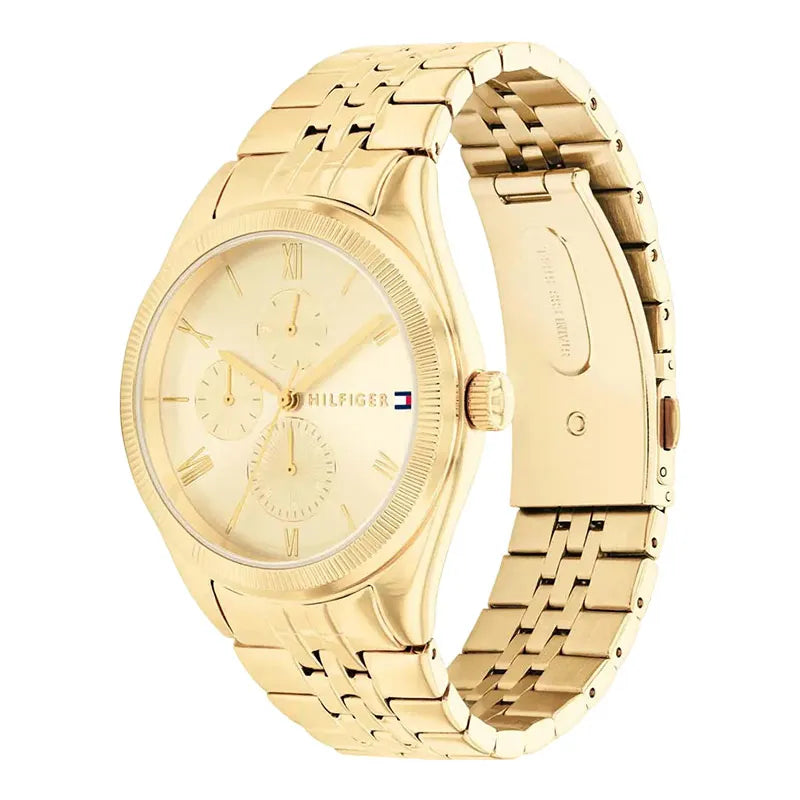 Tommy Hilfiger Monica 38mm Gold Dial Gold-Tone Women's Watch 1782592