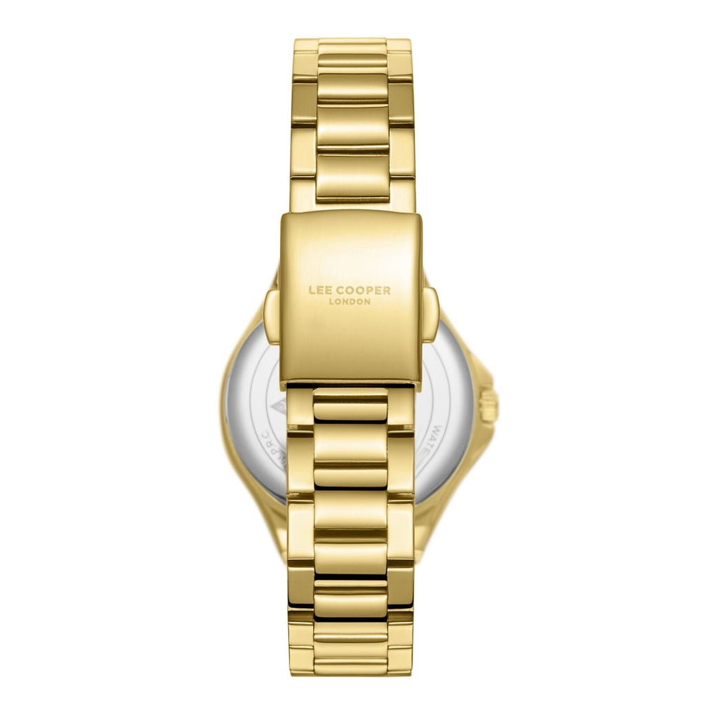 Lee Cooper Classic White MOP Dial Gold Watch - LC08286.120