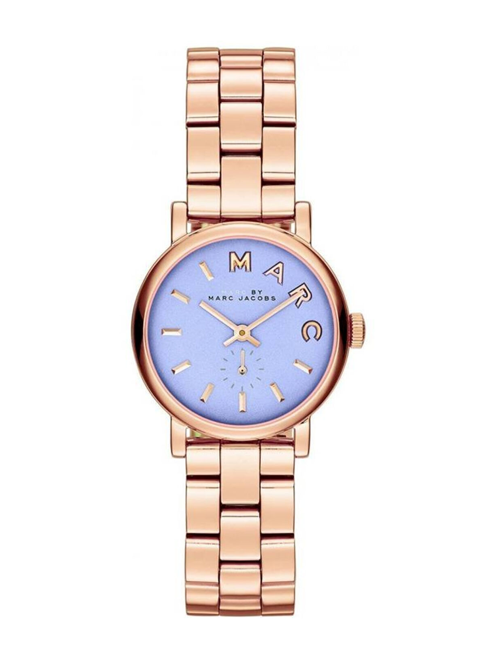 Marc By Marc Jacobs Baker Blue Dial Rose Gold Steel WatchMBM3285 Main image