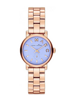 Marc By Marc Jacobs Baker Blue Dial Rose Gold Steel WatchMBM3285