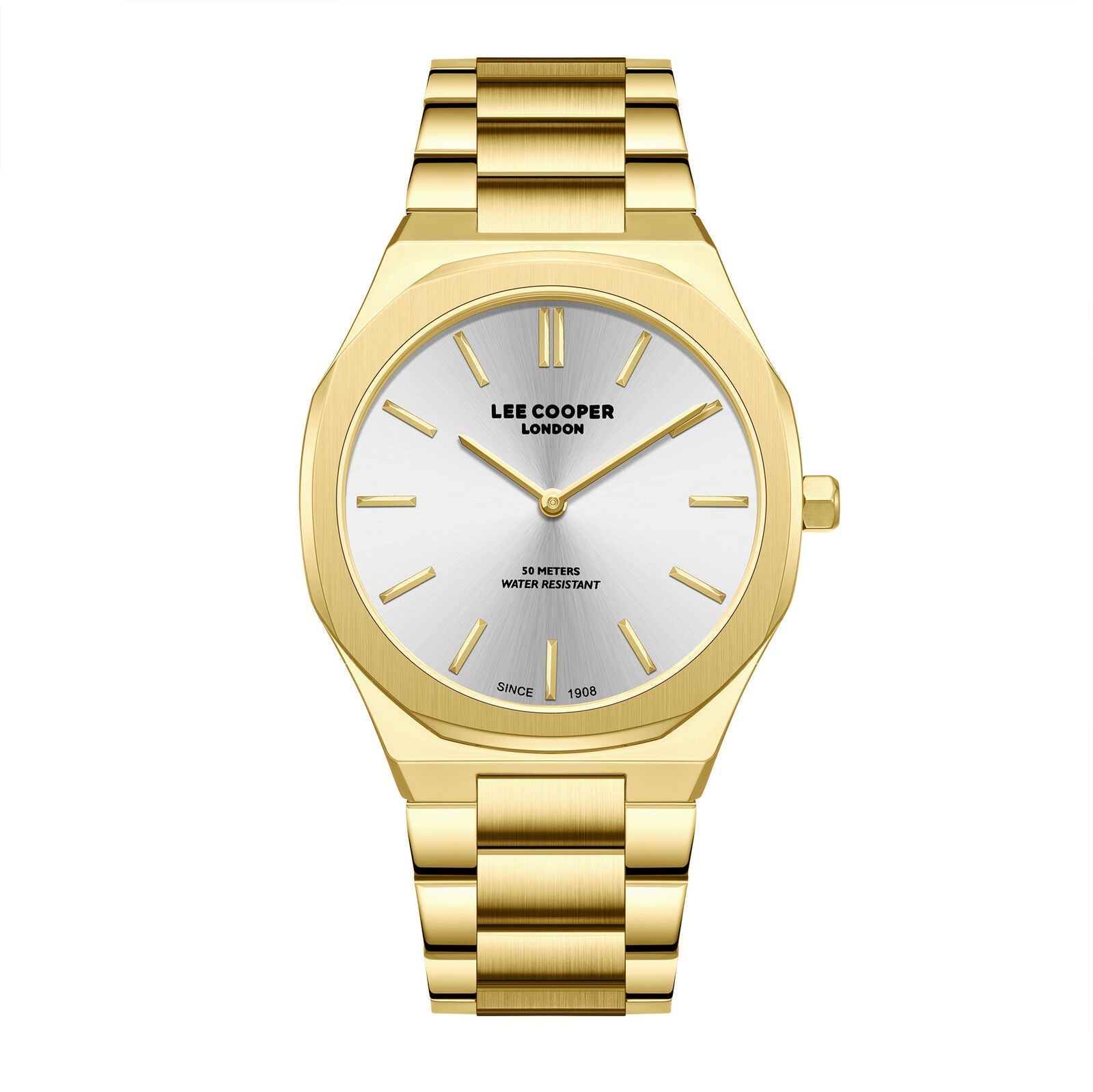Lee Cooper Classic Silver Dial Gold Watch - LC08275.130 Main image