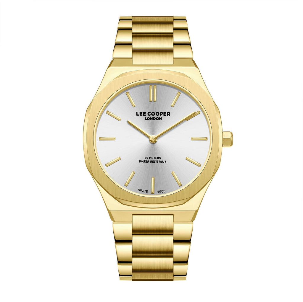Lee Cooper Classic Silver Dial Gold Watch - LC08275.130
