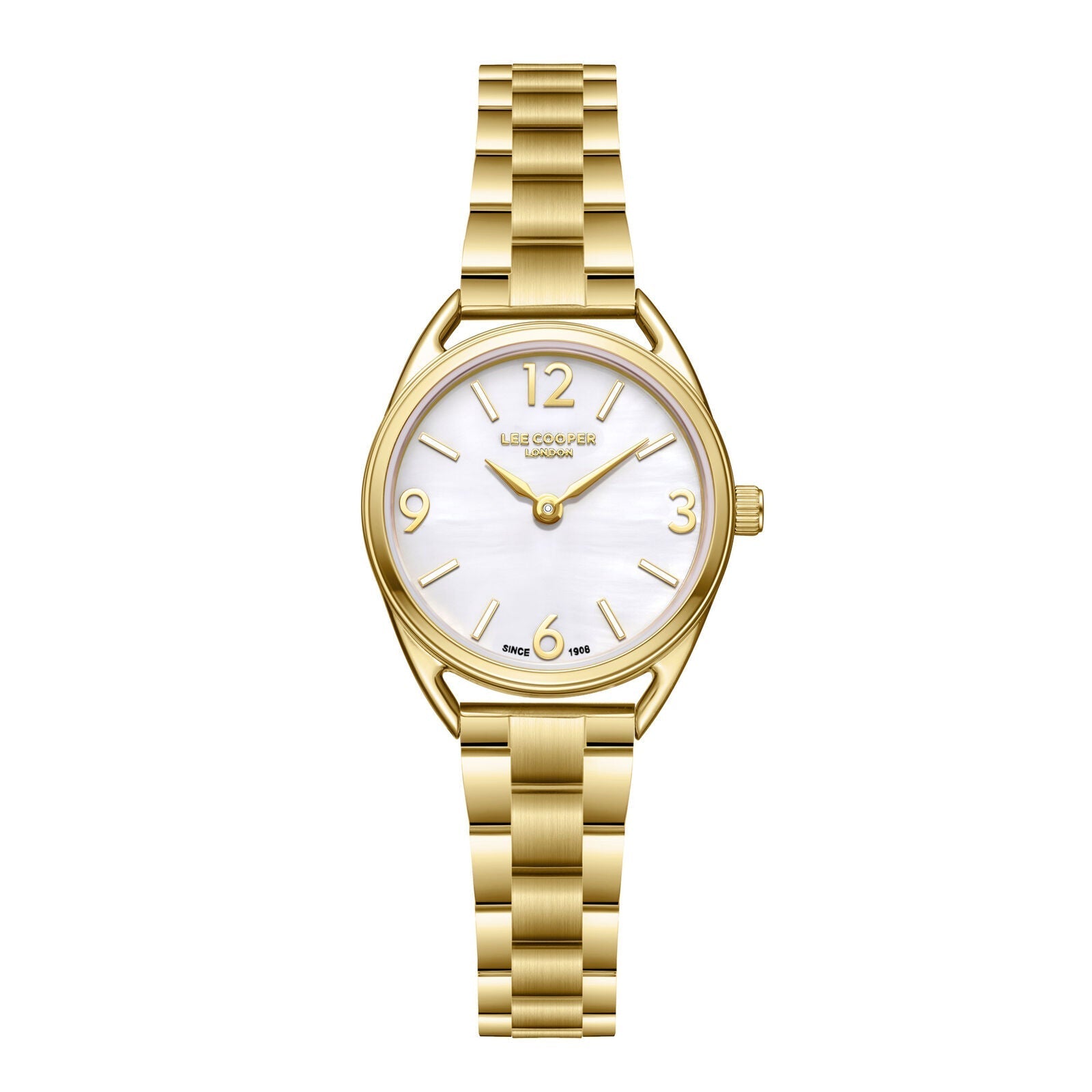 Lee Cooper Nayla White MOP Dial Gold Watch - LC08265.120 Hoofdafbeelding