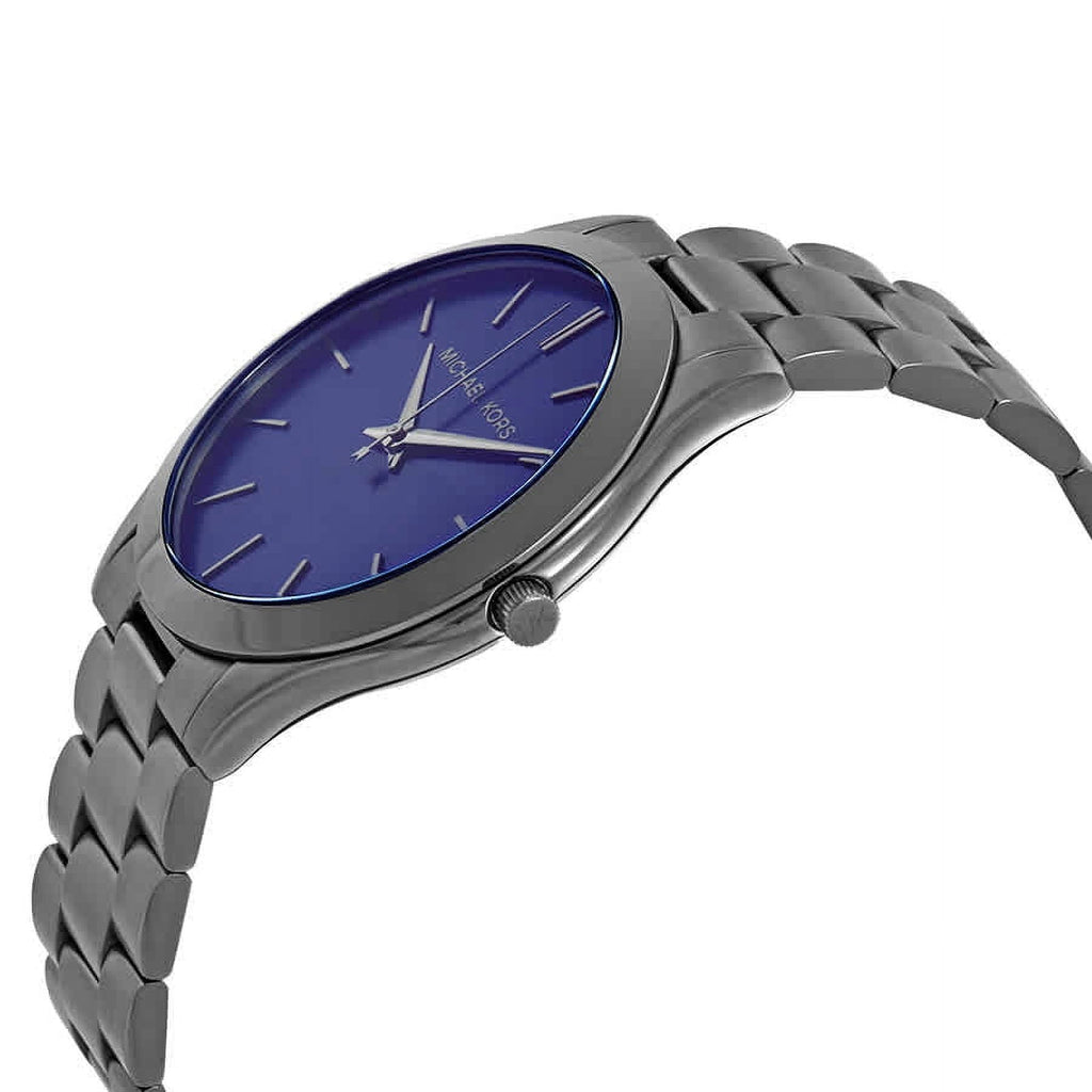 Michael Kors Slim Runway Navy Blue Dial Gunmetal Men's Watch - MK8584 Secondary image