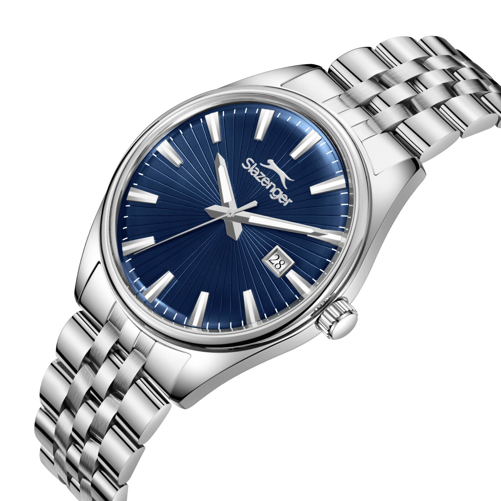 Slazenger Heritage Day Date Window Dark Blue Dial Silver Watch - SL.09.2580.1.390 Secondary image