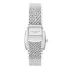Lee Cooper Square Blue Dial Silver Mesh Watch - LC08280.390