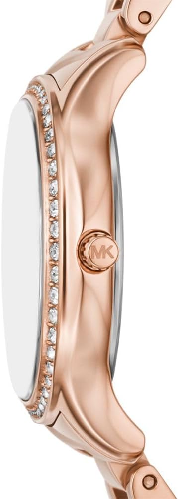 Michael Kors Mini Sage Pavé Pink MOP Dial Rose Gold Women's Watch - MK4823 Secondary image
