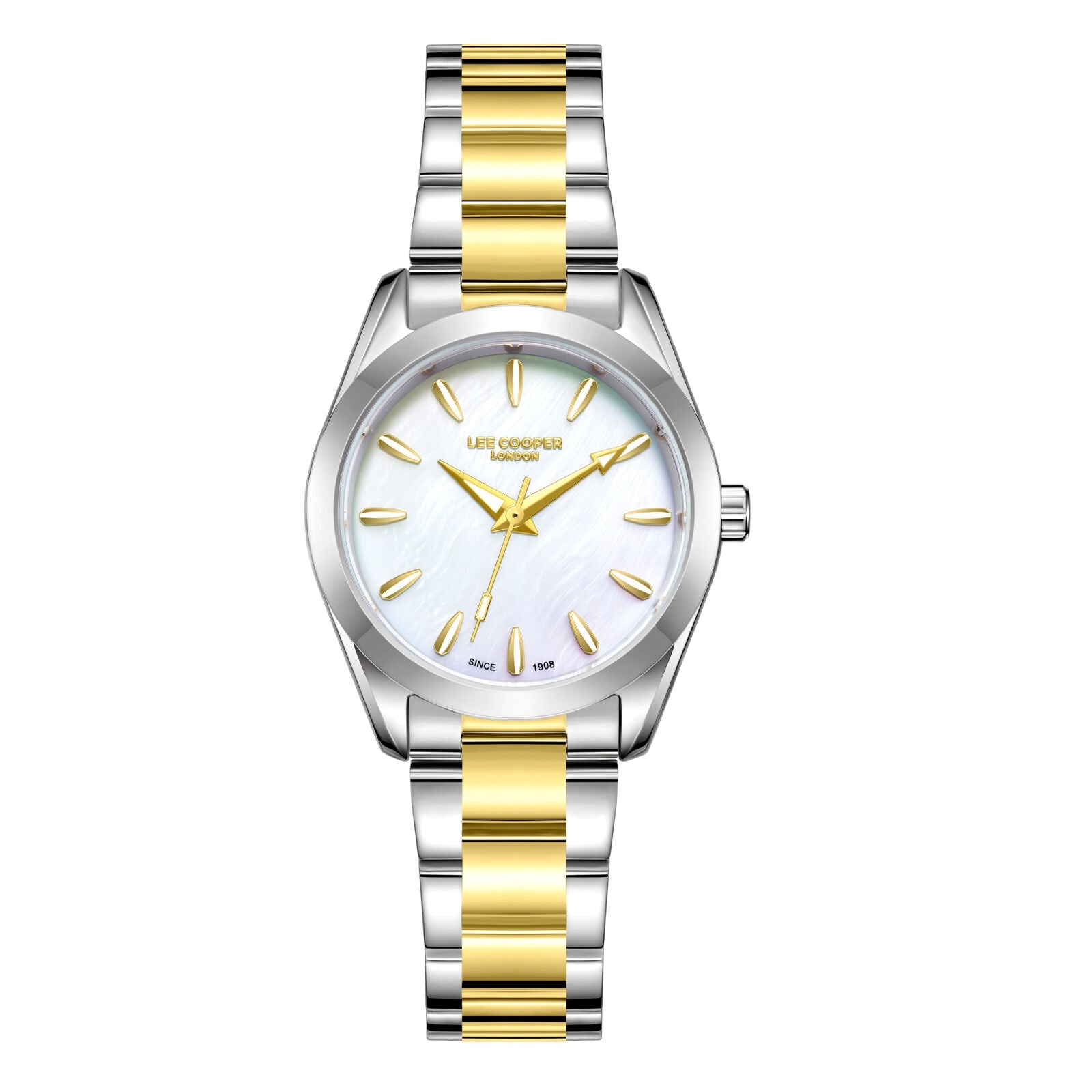 Lee Cooper Isabella White MOP Dial Two Tone Watch - LC08302.220 Hoofdafbeelding