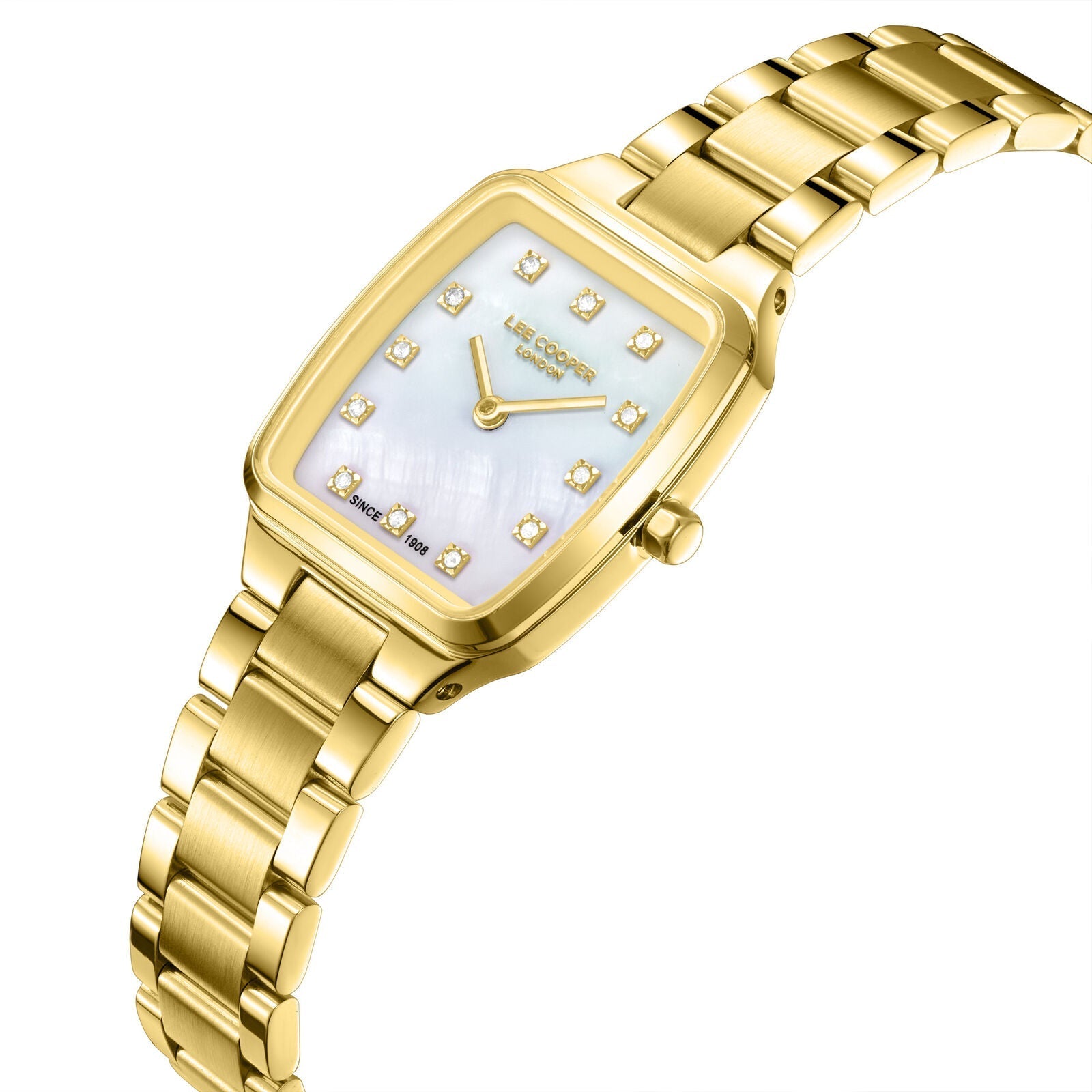 Lee Cooper Malo White MOP Dial Gold Watch - LC08266.120 Secundaire afbeelding