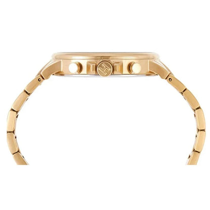 Tommy Hilfiger Daniel 44mm White Dial Gold-Tone Men's Watch 1710415