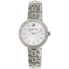 Swarovski Octea Sport Faceted Crystal Bezel White Dial Silver Steel Women's Watch 5095600