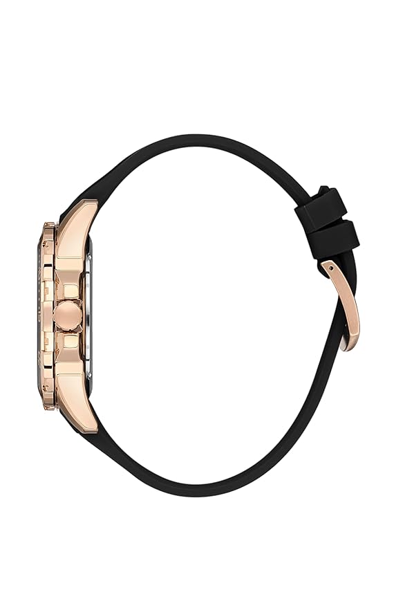 Daniel Klein Premium Day Date Window Black Dial and Silicone Strap Watch - DK.1.13911-6 Secondary image