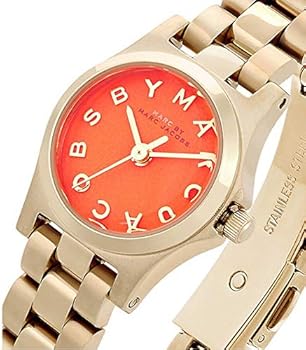 Marc By Marc Jacobs Henry Dinky Orange Dial Gold Tone Watch MBM3202 Secundaire afbeelding