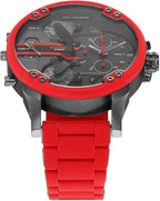Diesel Mr. Daddy 2.0 Gunmetal Dial All Red Chronograph Men's Watch DZ7370