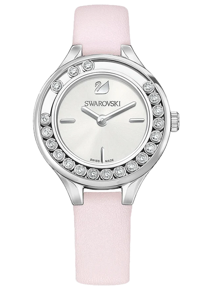 Swarovski Lovely 31mm Pink Leather Crystal Women's Watch 5261493