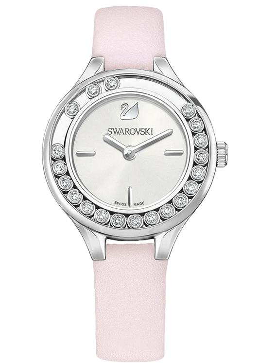 Swarovski Lovely 31mm Pink Leather Crystal Women's Watch 5261493