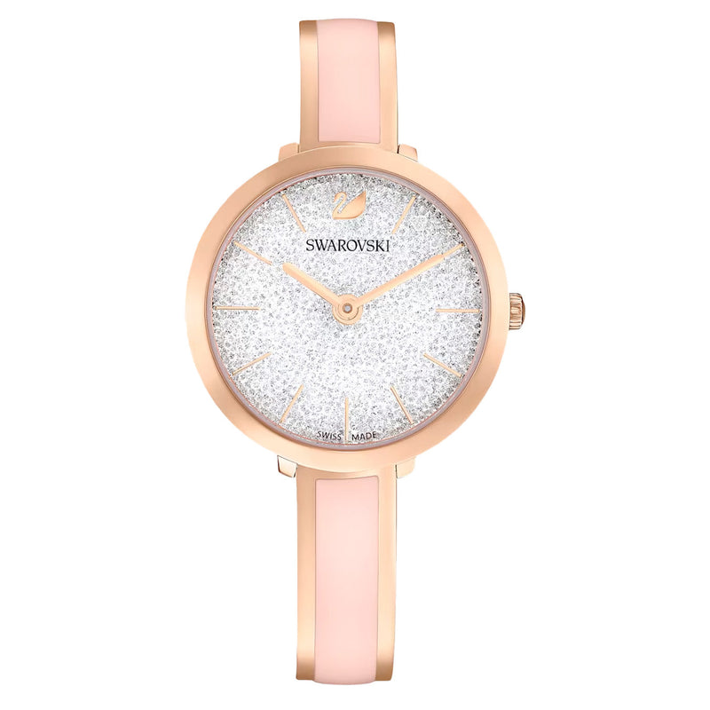 Swarovski Attract Metal Bracelet Silver Dial Rose Gold Tone Women's Watch 5642221 Main image